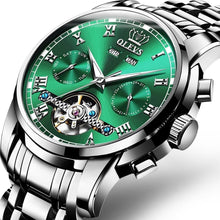 Carregar imagem no visualizador da galeria, Relógio Automático em Aço - Steel Watch OLEVS relógio 045 AmploTech Verde 2