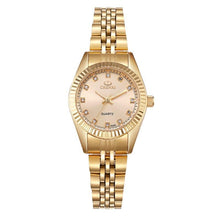 Carregar imagem no visualizador da galeria, Relógio Chenxl Feminino - Luxury Watch relógio 040 AmploTech DOURADO COM FUNDO ROSA