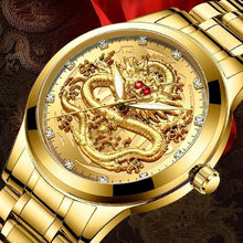Carregar imagem no visualizador da galeria, Relógio Dragon Luxury Oriental relógio 007 AmploTech Todo Gold