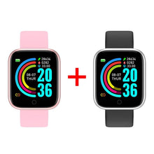 Carregar imagem no visualizador da galeria, Relógio inteligente POWERWATCH Fitness À Prova D 'Água COMPRA 1 LEVA 2 relógio 009 AmploTech ROSA E PRATA