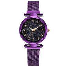 Carregar imagem no visualizador da galeria, Relógio Magnético Feminino Céu Estrelado - Fashion Watch relógio 023 AmploTech Roxo