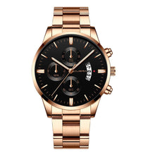 Carregar imagem no visualizador da galeria, Relógio Masculino Cuena Estilo Inox - Luxury Watch relógio 019 AmploTech Bronze com Preto