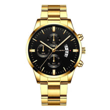 Carregar imagem no visualizador da galeria, Relógio Masculino Cuena Estilo Inox - Luxury Watch relógio 019 AmploTech Dourado com Preto