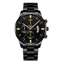 Carregar imagem no visualizador da galeria, Relógio Masculino Cuena Estilo Inox - Luxury Watch relógio 019 AmploTech Preto com Dourado