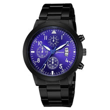 Carregar imagem no visualizador da galeria, Relógio Masculino Geneva - Classic Watch relógio 021 AmploTech Preto/ Azul