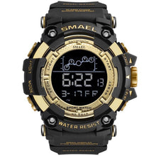 Carregar imagem no visualizador da galeria, Relógio Smael Militar 1802 - Digital Watch relógio 024 AmploTech Preto/Dourado