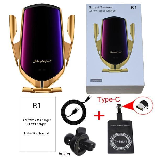 Wireless smart sensor car charger