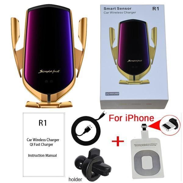 Wireless smart sensor car charger