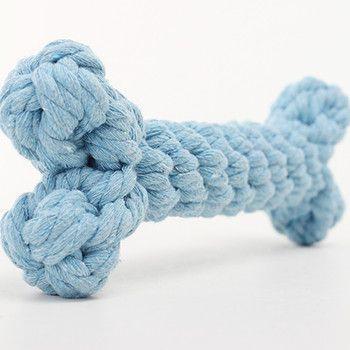 5 Pieces Chewable Cotton Pet Rope in Bone Shape