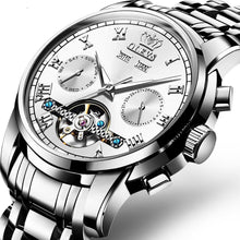 Carregar imagem no visualizador da galeria, Relógio Automático em Aço - Steel Watch OLEVS relógio 045 AmploTech Branco 
