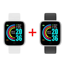 Carregar imagem no visualizador da galeria, Relógio inteligente POWERWATCH Fitness À Prova D 'Água COMPRA 1 LEVA 2 relógio 009 AmploTech BRANCO E PRATA 
