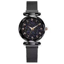 Carregar imagem no visualizador da galeria, Relógio Magnético Feminino Céu Estrelado - Fashion Watch relógio 023 AmploTech Preto 
