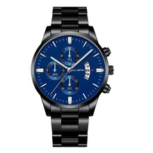 Carregar imagem no visualizador da galeria, Relógio Masculino Cuena Estilo Inox - Luxury Watch relógio 019 AmploTech Preto com Azul 
