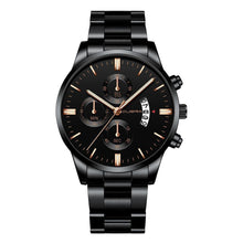 Carregar imagem no visualizador da galeria, Relógio Masculino Cuena Estilo Inox - Luxury Watch relógio 019 AmploTech Preto com Bronze 
