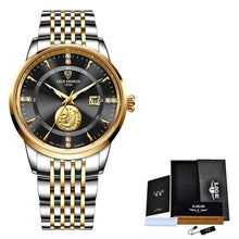 Carregar imagem no visualizador da galeria, Relógio Masculino Goldfish Lige - Luxury Watch relógio 035 AmploTech Dourado/ Preto 
