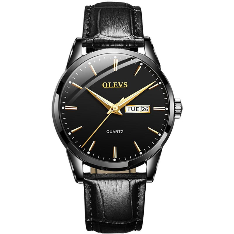 Relógio Quartzo de Luxo - Golden Watch relógio 042 AmploTech Preto 