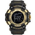 Relógio Smael Militar 1802 - Digital Watch relógio 024 AmploTech Preto/Dourado 