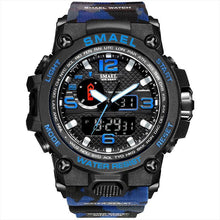 Carregar imagem no visualizador da galeria, Relógio Smael Shock - Militar Watch relógio 032 AmploTech Azul Camuflado 
