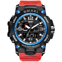 Carregar imagem no visualizador da galeria, Relógio Smael Shock - Militar Watch relógio 032 AmploTech Azul e Vermelho 

