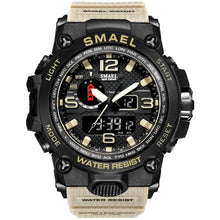 Carregar imagem no visualizador da galeria, Relógio Smael Shock - Militar Watch relógio 032 AmploTech Caqui 
