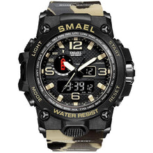 Carregar imagem no visualizador da galeria, Relógio Smael Shock - Militar Watch relógio 032 AmploTech Caqui Camuflado 
