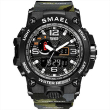Carregar imagem no visualizador da galeria, Relógio Smael Shock - Militar Watch relógio 032 AmploTech Verde Camuflado 
