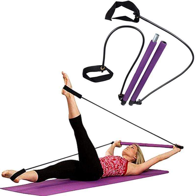 Premium Bar 3 in 1 with Elastic for Pilates