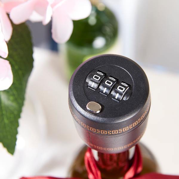 2 Pieces Combination Lock for Wine Bottle